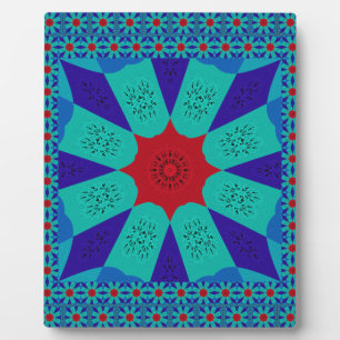 Alte ägyptische Kunst: Ein lebendiger Mandala. Fotoplatte