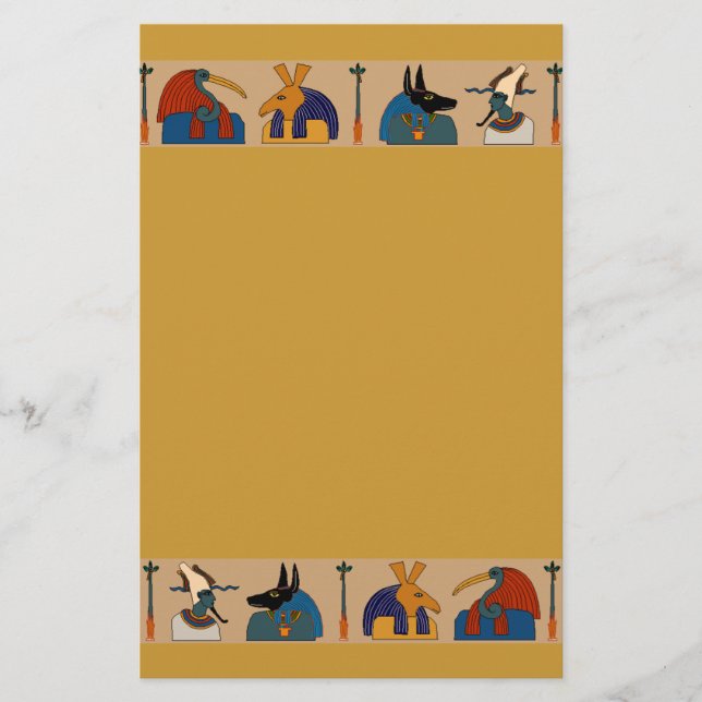 Alte ägyptische mythologische Gott-Mama-Zeremonie Briefpapier (Vorderseite)
