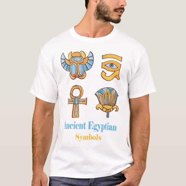 Alte ägyptische pharaonische Symbole T-Shirt (Vorderseite)