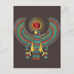 Alte ägyptische Postkarte   Pharaonisches Art Desi