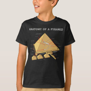 Alte ägyptische Pyramide-Anatomie-Archäologie T-Shirt