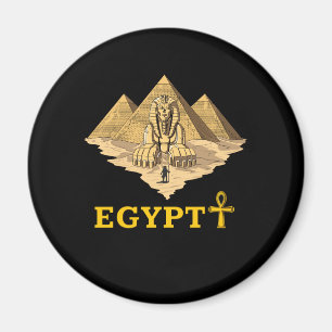 Alte ägyptische Pyramide-Sphinx-heilige Geometrie Magnet