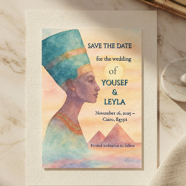 Alte Ägyptische Regal Nefertiti Rett-Date-Karte