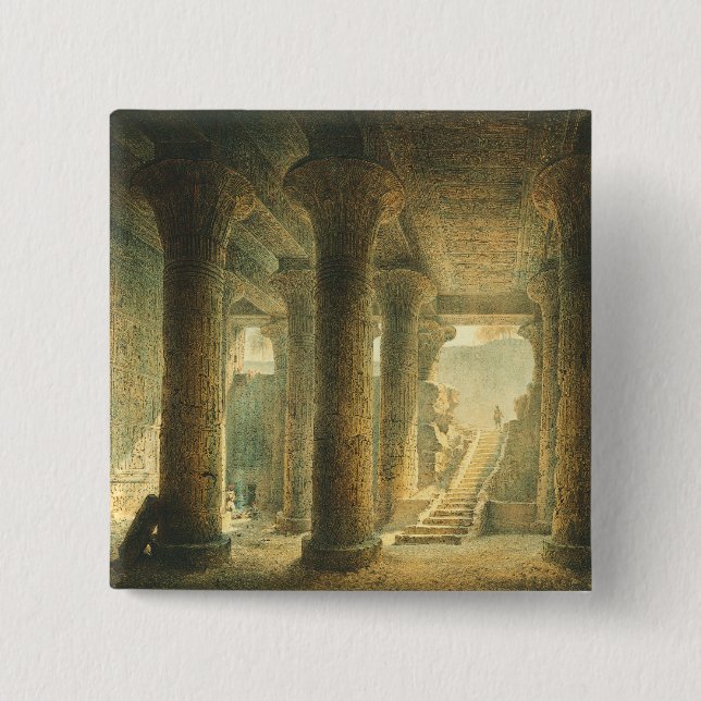 Alte ägyptische Tempel von Esna  Button (Vorderseite)