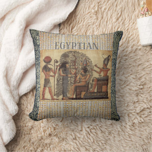 Alte ägyptische Vintage-Kultur, Design-Kunst Kissen