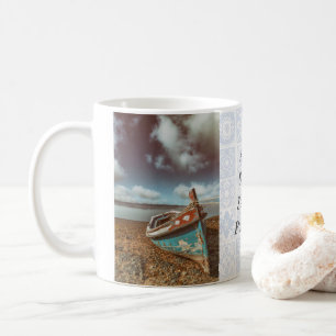 Alte Aiola. Traditionelles portugiesisches Boot am Kaffeetasse