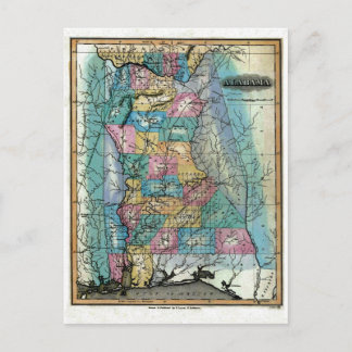 Alte Alabama Karte 1826