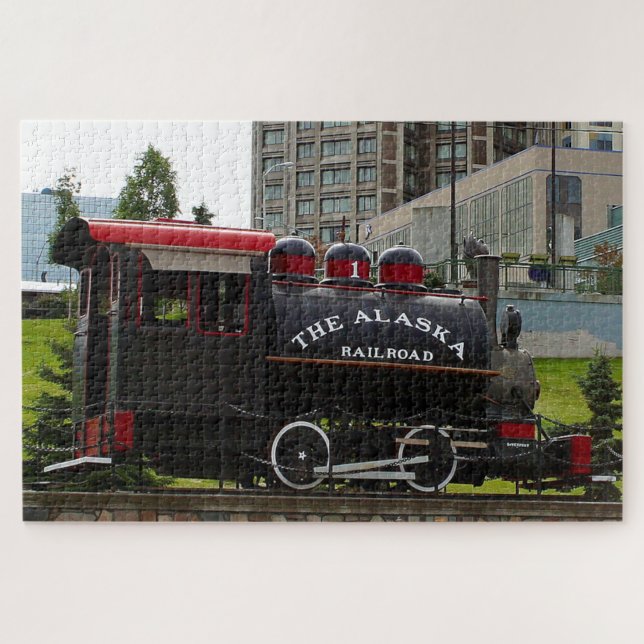 Alte Alaska Eisenbahn Dampflokomotive Motor 2 (Horizontal)