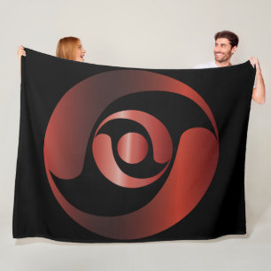 Alte Alien Mysteries Red Crop Circle Fleecedecke