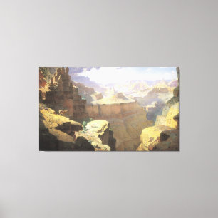 Alte amerikanische Westkunst, Grand Canyon von Lei Leinwanddruck