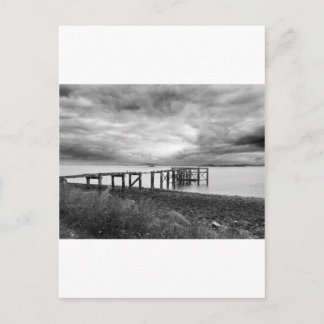 Alte Anlegestelle am Silver Sand Beach, Schottland Postkarte