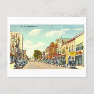 Alte Ansicht von Carbondale, Pennsylvania, Postkarte