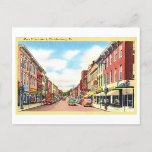 Alte Ansicht von Chambersburg, Pennsylvania, Postkarte