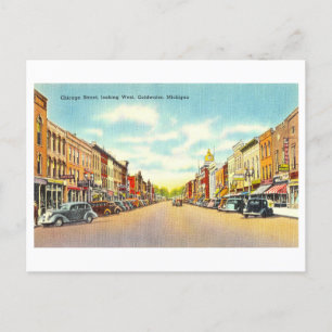 Alte Ansicht von Coldwater, Michigan, Postkarte
