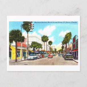 Alte Ansicht von Fort Pierce, Florida, Postkarte