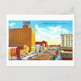 Alte Ansicht von Fort Smith, Arkansas, Postkarte