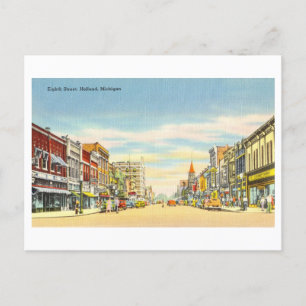 Alte Ansicht von Holland, Michigan, Postkarte