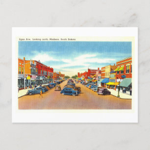 Alte Ansicht von Madison, South Dakota, Postkarte