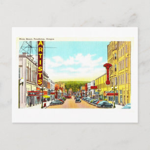 Alte Ansicht von Pendleton, Oregon, Postkarte