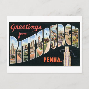Alte Ansichtskarte aus Pittsburgh Postkarte