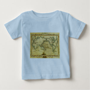 Alte antike Weltkarte Baby T-shirt