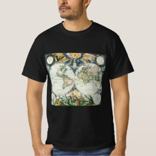 Alte Antiquitäten Weltkarte von Pieter Goos, 1666 T-Shirt