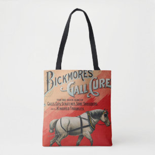 Alte Anzeige für Bickmore's Gall Cure für Pferde. Tasche