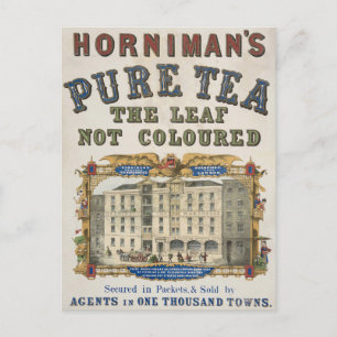 Alte Anzeige für Horniman's Pure Tea Postkarte