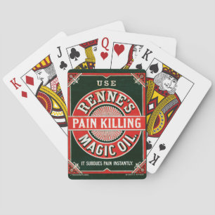 Alte Anzeige für Renne's schmerzlinderndes Magic O Spielkarten