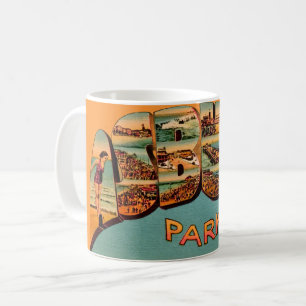 Alte Asbury Park Postkarten-Tasse Kaffeetasse