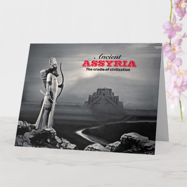 Alte Assyria-Faltenkarte Karte (Orchidee)