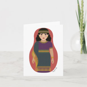 Alte assyrische Matryoshka-Karte Karte