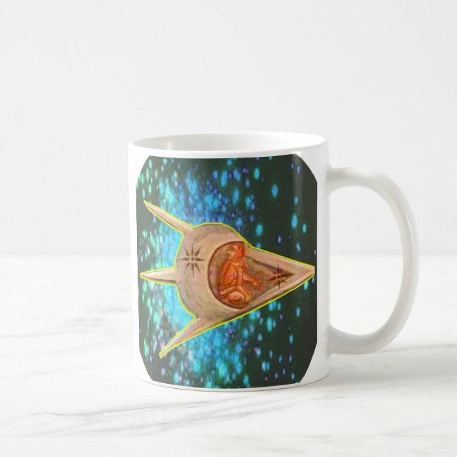 Alte Astronauten Kaffeetasse (Rechts)
