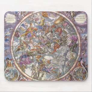 Alte Astronomie, Karte der christlichen Sternbilde Mousepad