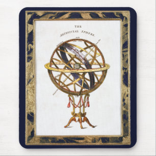 Alte Astronomie, künstliche oder Armillarsphäre Mousepad