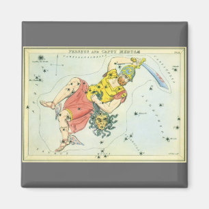Alte Astronomie, Perseus und Caput Medusa Magnet