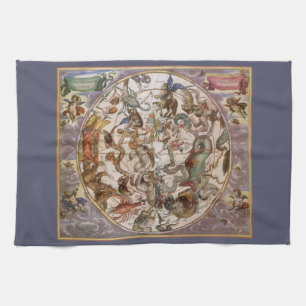 Alte Astronomie, Sternbilder des Südhimmels Geschirrtuch