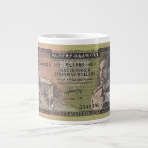 Alte äthiopische Birr-Banknote Jumbo-Tasse