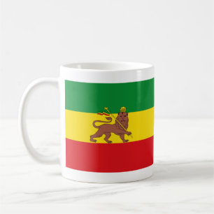 Alte äthiopische Flagge Kaffeetasse