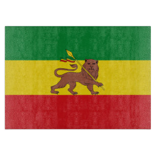 Alte äthiopische Flagge Schneidebrett