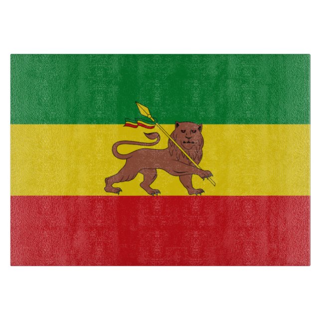 Alte äthiopische Flagge Schneidebrett (Vorderseite)