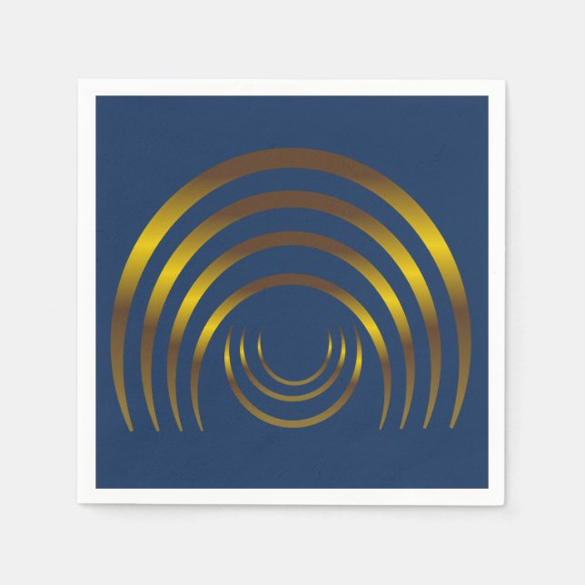 Alte Außerirdischen Crop Circle Gold Serviette (Vorderseite)
