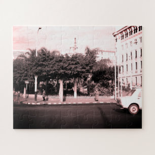 Alte Autos Gebäude Algerien Algier