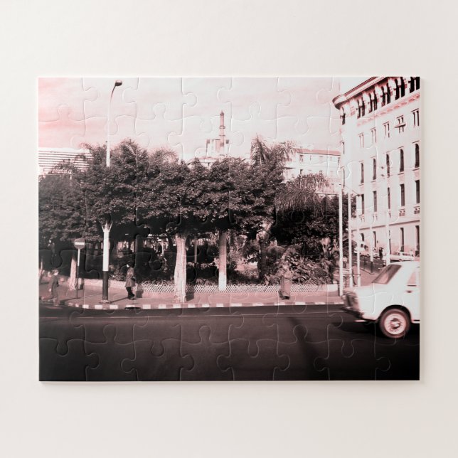 Alte Autos Gebäude Algerien Algier (Horizontal)