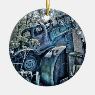 Alte Autos und Schrottplätze, Retro 01 Keramik Ornament