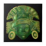 Alte aztekische Sun-Maske Fliese