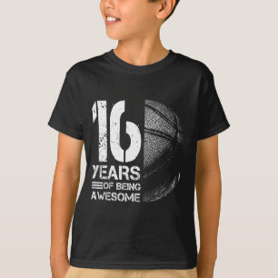 Alte Basketball Basketball Jahre Spieler 16. 16 La T-Shirt
