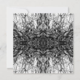 Alte Baumrinde Schwarz-Weiß-Foto-Musterdesign Karte