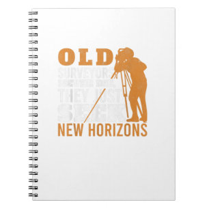 Alte Befragte nie Die Tripod Grandpa Land Survey Notizblock