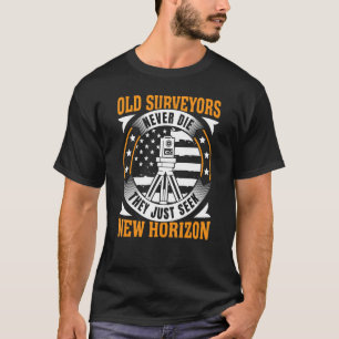 Alte Beobachter Die nie amerikanisches Flag Survey T-Shirt